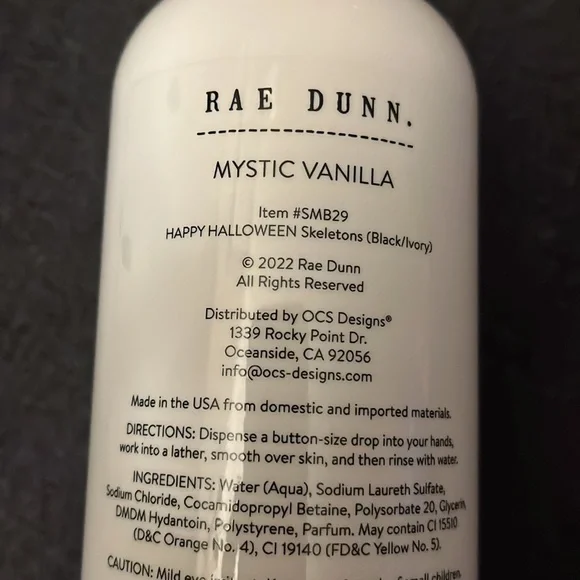 Rae Dunn Happy Halloween skeletons hand soap - Picture 3 of 4